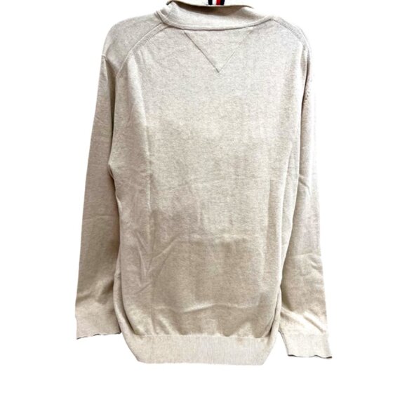 New  Tommy Hilfinger Beige Cream Cotton Cashmere Turtleneck Sweater size XLT(19 - Picture 2 of 7